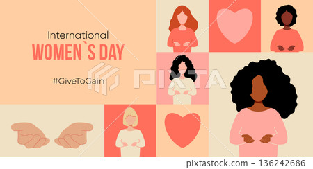 International Womens Day Charity Banner 136242686