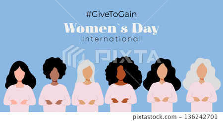 International Womens Day Creative Banner International Womens Day Creative Banner 136242701