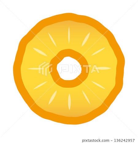 Pineapple cross section illustration (cut fruit) Pineapple cross section illustration (cut fruit) 136242957