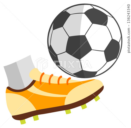 Soccer Flat Icon Set 136243340