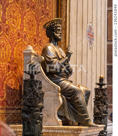 St. Peter's Basilica. Vatican City, Vatican interior. 136243849