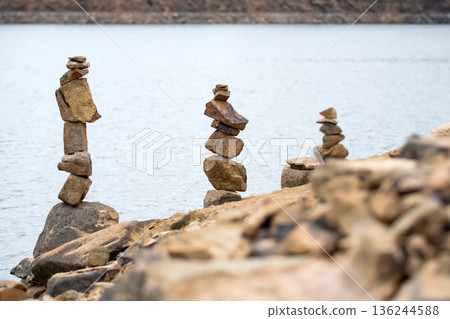 Stone towers stand tall 136244588