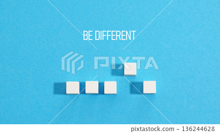 Be different symbolizing individuality and creative leadership. 136244628