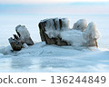 Frozen coastal landscape 136244849