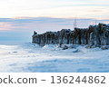 Frozen coastal landscape 136244862