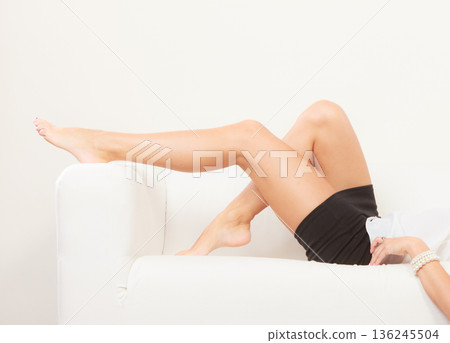 Perfect female legs indoor. Perfect female legs indoor. 136245504