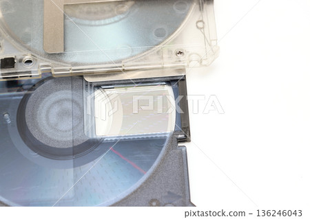 White background MO disk 136246043