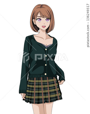 一個擺姿勢的女孩 一個擺姿勢的女孩 136249317