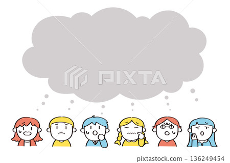 Illustration of frustrated children Illustration of frustrated children 136249454