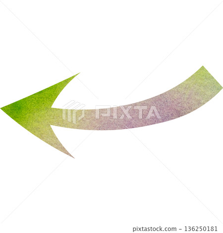 美麗的水彩箭頭圖示圖像插圖 136250181