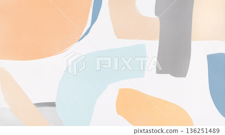 Pale pastel color abstract illustration background 136251489