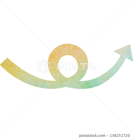 Beautiful watercolor arrow icon image illustration Beautiful watercolor arrow icon image illustration 136251720