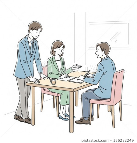 商務會議插圖 136252249