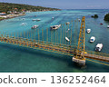 Yellow Bridge on Lembongan Island (aerial view) 136252464