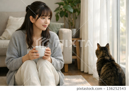 與貓在窗邊度過了一個輕鬆的下午 與貓在窗邊度過了一個輕鬆的下午 136252543