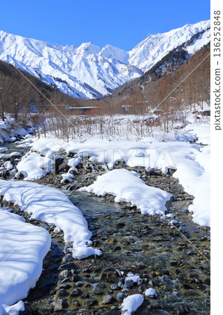 北阿爾卑斯山脈，後立山山脈，冬季的吹野毛 136252848