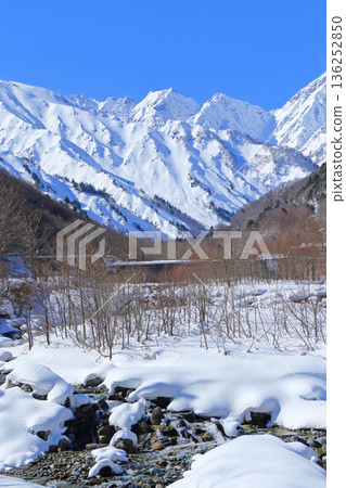 北阿爾卑斯山脈,後立山山脈,冬季的吹野毛 北阿爾卑斯山脈,後立山山脈,冬季的吹野毛 136252850
