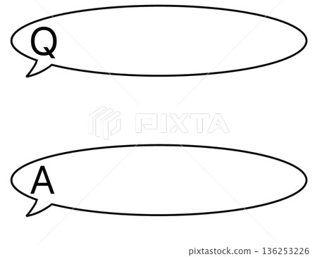 Q&A speech bubble 136253226