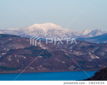 Orofure mountain range in slanting light 136254154