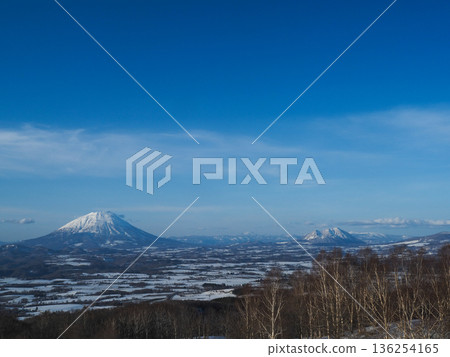 Mount Yotei and Mount Shiribetsu seen from high ground Mount Yotei and Mount Shiribetsu seen from high ground 136254165
