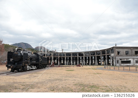 JR Kyudai Main Line Bungomori Locomotive Park: The locomotive shed and turntable are registered as tangible cultural properties of Japan JR Kyudai Main Line Bungomori Locomotive Park: The locomotive shed and turntable are registered as tangible cultural properties of Japan 136255026