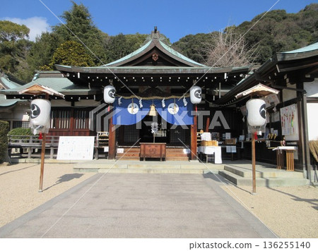 Hiroshima City, Hiroshima Prefecture! The worship hall of Tsuruhane Shrine Hiroshima City, Hiroshima Prefecture! The worship hall of Tsuruhane Shrine 136255140