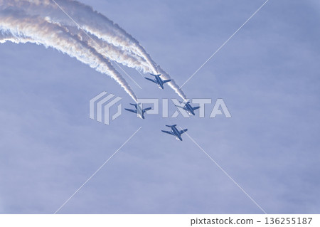 Blue Impulse at Matsushima Air Base of the Japan Air Self-Defense Force, Higashimatsushima City, Miyagi Prefecture 136255187