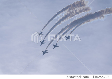 Blue Impulse at Matsushima Air Base of the Japan Air Self-Defense Force, Higashimatsushima City, Miyagi Prefecture Blue Impulse at Matsushima Air Base of the Japan Air Self-Defense Force, Higashimatsushima City, Miyagi Prefecture 136255298
