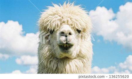 羊駝的前臉 羊駝的前臉 136255620