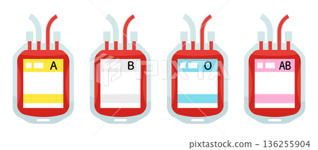 Blood transfusion pack (blood pack) Blood transfusion pack (blood pack) 136255904
