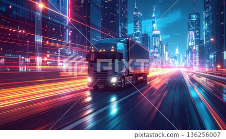 A vibrant urban timelapse captures the motion of fast cars driving along a dark city highway as evening lights blur into glowing streaks of transportation across the dusk street road A vibrant urban timelapse captures the motion of fast cars driving along a dark city highway as evening lights blur into glowing streaks of transportation across the dusk street road 136256007
