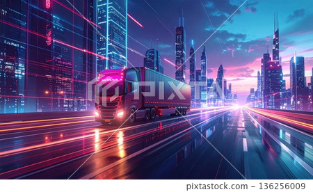 A vibrant urban timelapse captures the motion of fast cars driving along a dark city highway as evening lights blur into glowing streaks of transportation across the dusk street road A vibrant urban timelapse captures the motion of fast cars driving along a dark city highway as evening lights blur into glowing streaks of transportation across the dusk street road 136256009