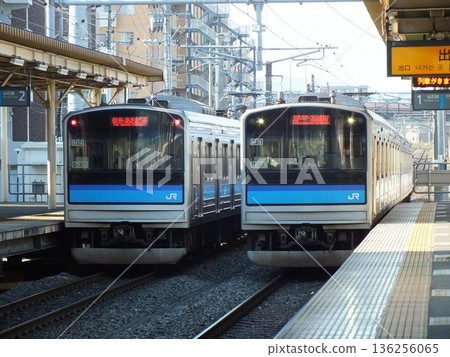 兩列205系和3100系列車交會（攝於小鶴新電站） 136256065