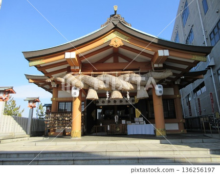Hiroshima City, Hiroshima Prefecture! The worship hall of Sumiyoshi Shrine Hiroshima City, Hiroshima Prefecture! The worship hall of Sumiyoshi Shrine 136256197