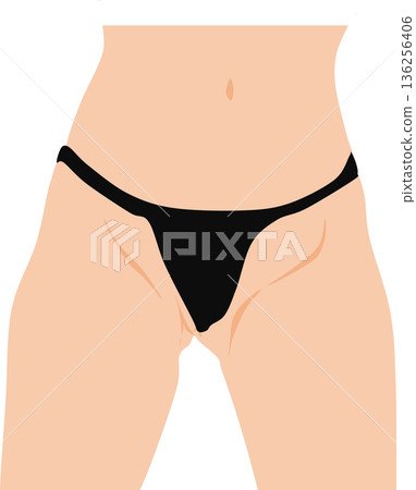 成功節食的女人的插圖 136256406