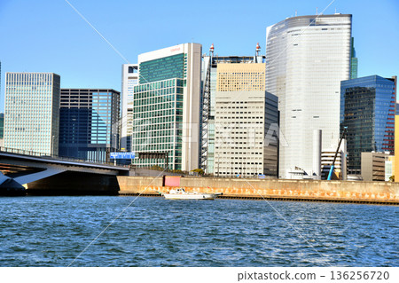 Tsukiji Bridge / View of the Sumida River and Shiodome areas (Minato Ward, Tokyo) [February 2026] 136256720
