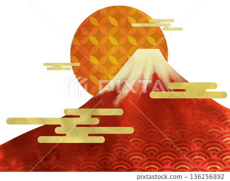 紅富士和今年的第一個日出 紅富士和今年的第一個日出 136256892