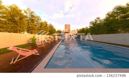 House with pool House with pool 136257496