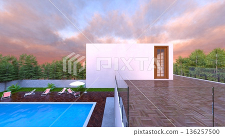 House with pool House with pool 136257500