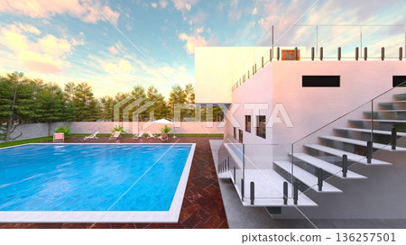 House with pool House with pool 136257501