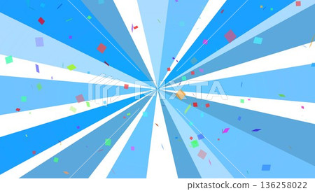 Concentrated lines, confetti, yellow, radial, Concentrated lines, confetti, yellow, radial, 136258022