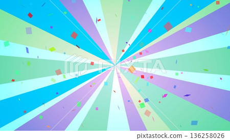 集中的線條,五彩紙屑,黃色,放射狀, 集中的線條,五彩紙屑,黃色,放射狀, 136258026