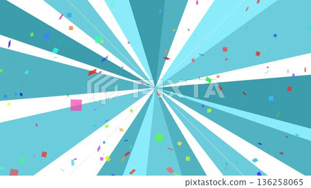 Concentrated lines, confetti, yellow, radial, background, illustration Concentrated lines, confetti, yellow, radial, background, illustration 136258065