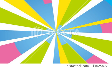 Concentrated lines, confetti, yellow, radial, background, illustration Concentrated lines, confetti, yellow, radial, background, illustration 136258070