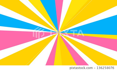 Concentrated lines, confetti, yellow, radial, background, illustration Concentrated lines, confetti, yellow, radial, background, illustration 136258076