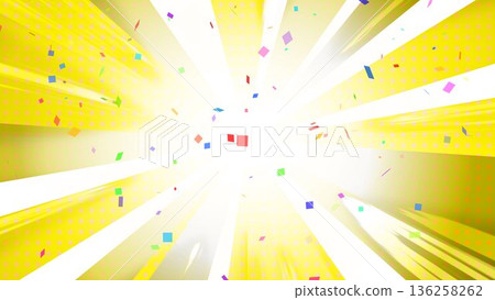 Concentrated lines, confetti, yellow, radiation, radial, background, illustration, radiation, gold, Concentrated lines, confetti, yellow, radiation, radial, background, illustration, radiation, gold, 136258262