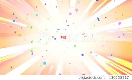 Concentrated lines, confetti, yellow, radiation, radial, background, illustration, radiation, gold, gold Concentrated lines, confetti, yellow, radiation, radial, background, illustration, radiation, gold, gold 136258317