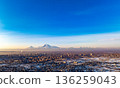 A Yerevan city with a Ararat mountain in the background 136259043