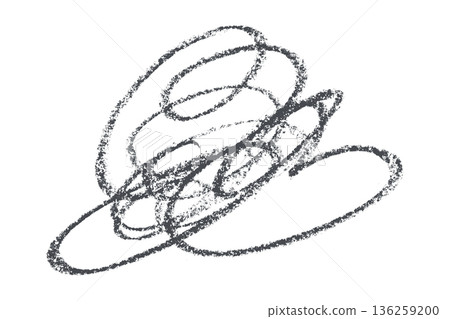 dark gray pencil strokes isolated on transparent background 136259200