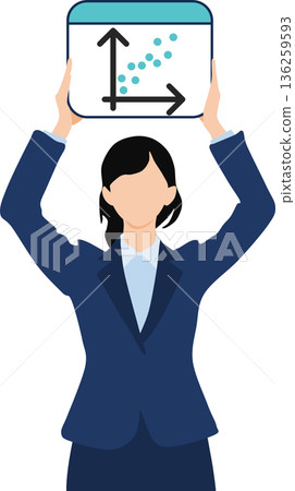 女商人分析數據的插圖 136259593